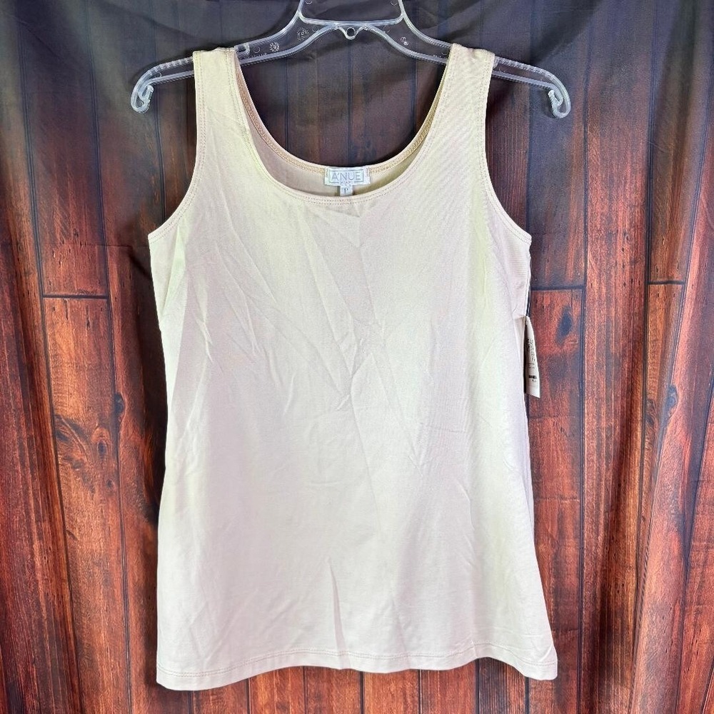 A'nue Miami A Line Tank White Women's Size Petite Small NWT Made in USA‎